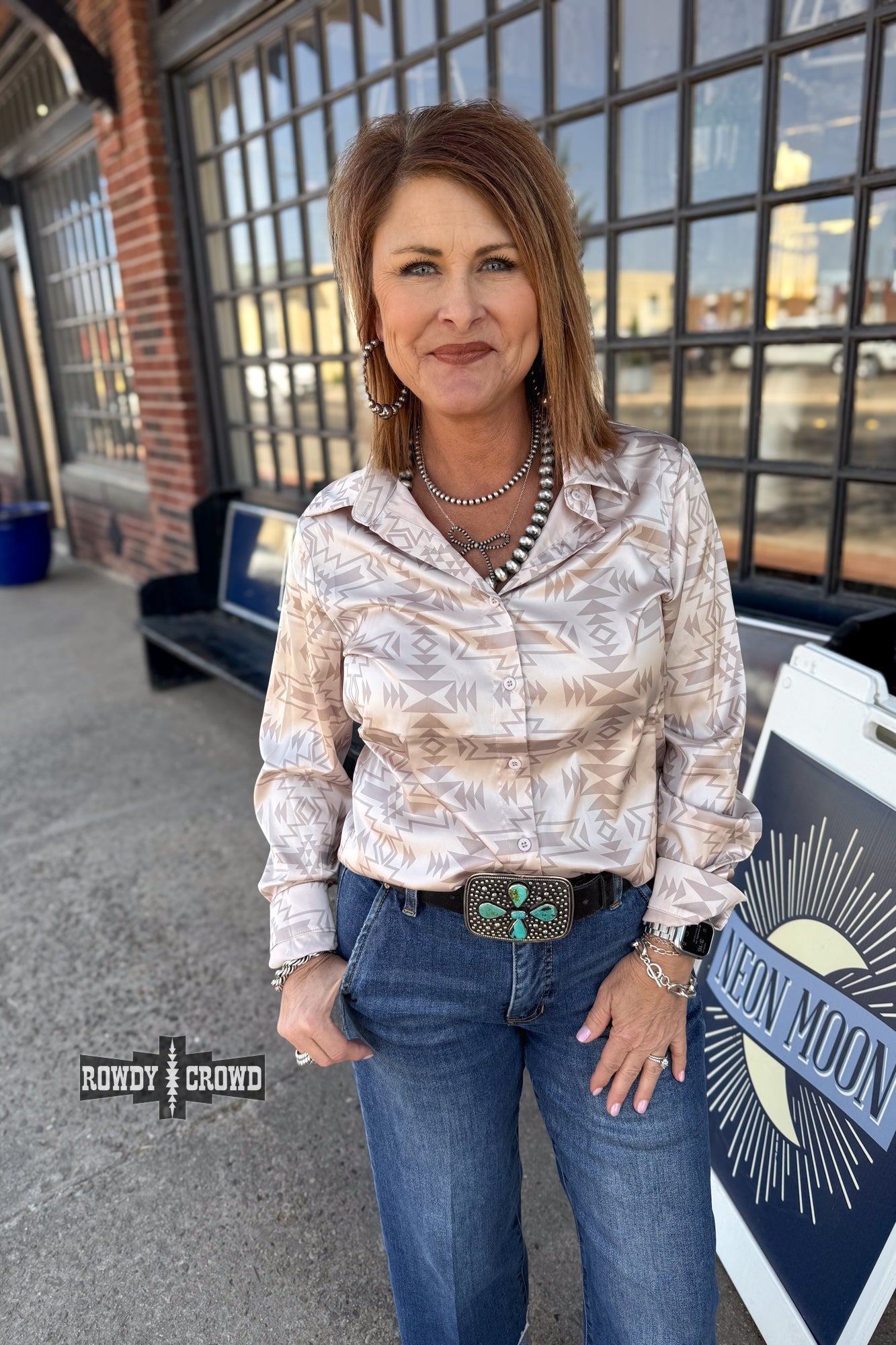 Shiner Silky Button Up