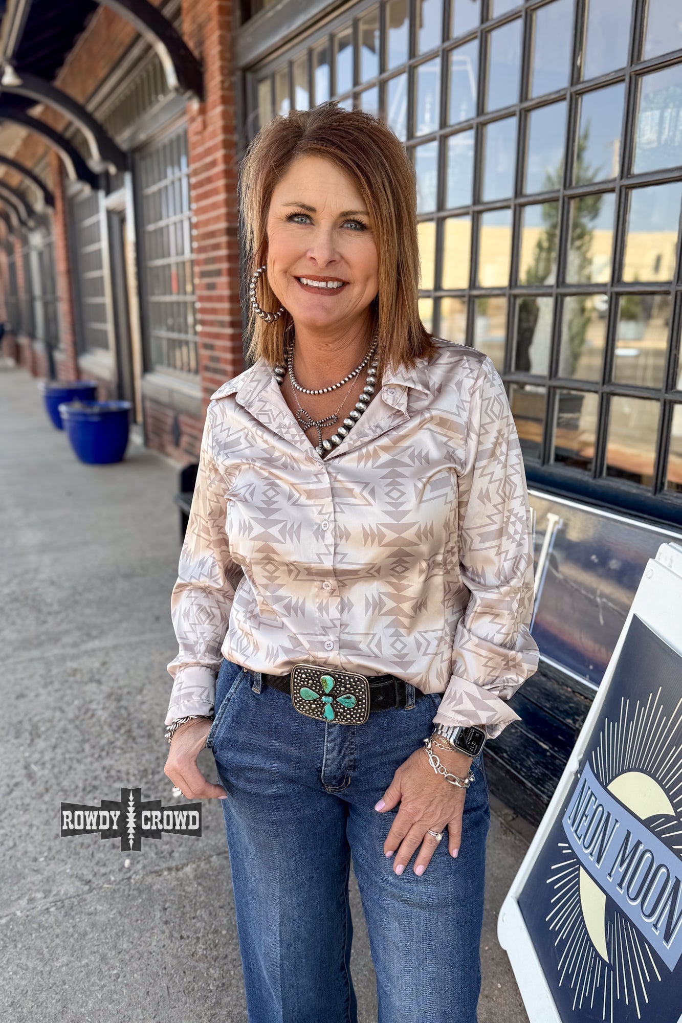 Shiner Silky Button Up