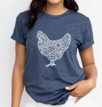 White Chicken Graphic Tee