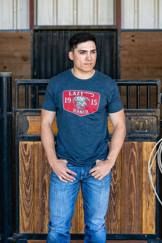 Lazy J Ranch Wear Red Ranch Elevation T-shirt