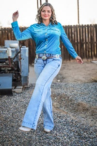 Retro Vibes Cowgirl Tuff Jeans