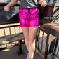 Pink Metallic Shorts