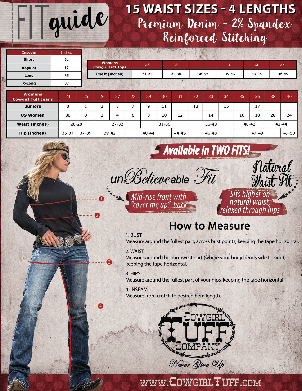 Just Tuff Trouser from Cowgirl Tuff Jeans