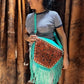 Turquoise Fringe Tool Fanny Bag