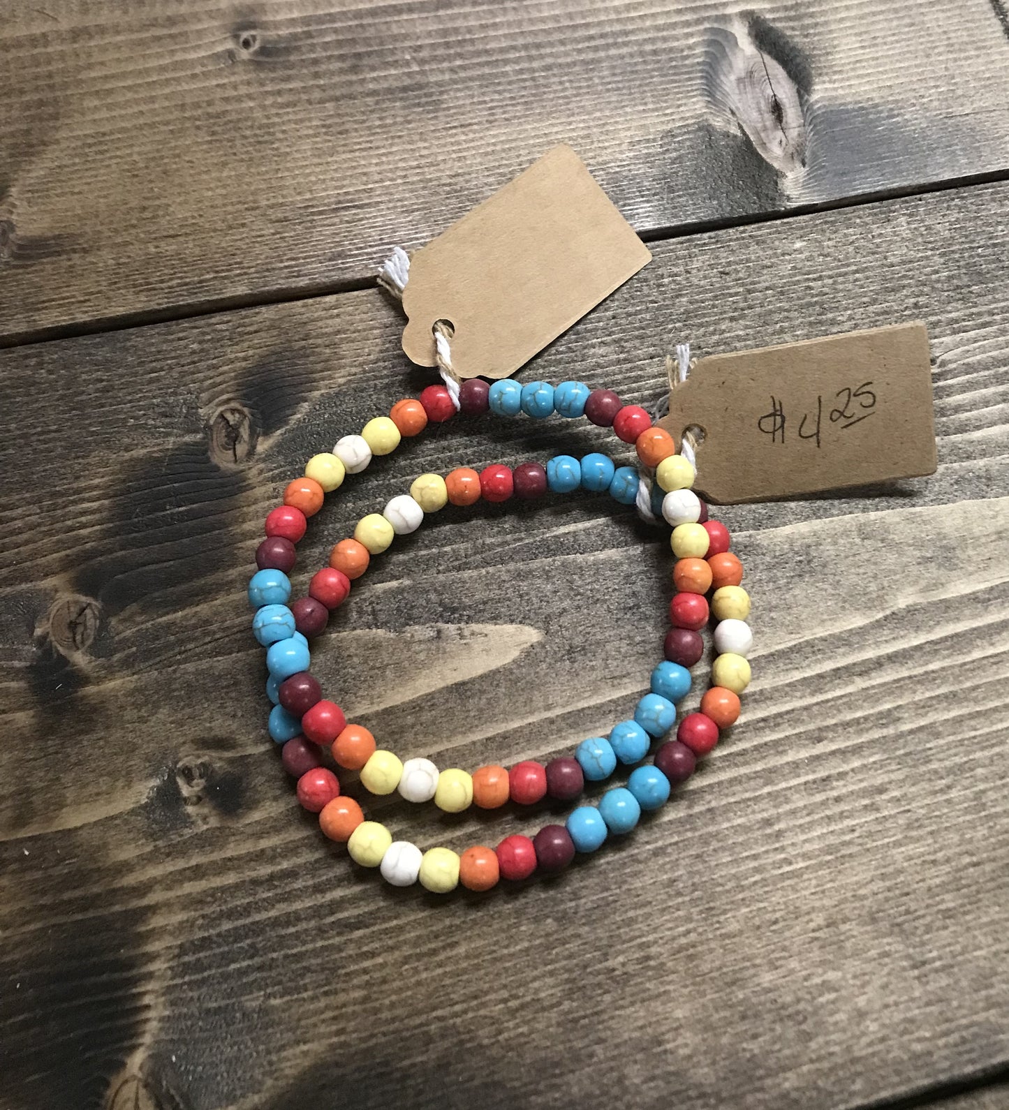 Multi colored Beaded Bracelet