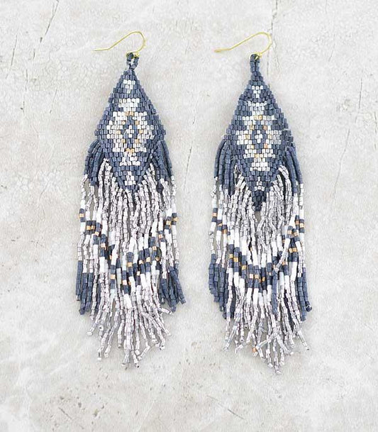 Beaded Tassel Earrings