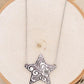 Tooled Metal Star Necklace