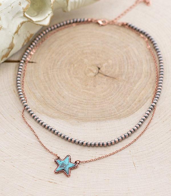 Western Star Layered Necklace