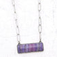 Semi Stone Bar Necklace