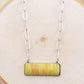 Semi Stone Bar Necklace