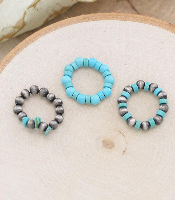 Beaded Ring set