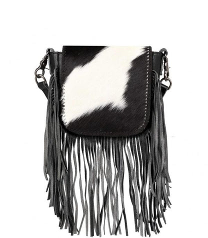 Cowhide Fringe Crossbody