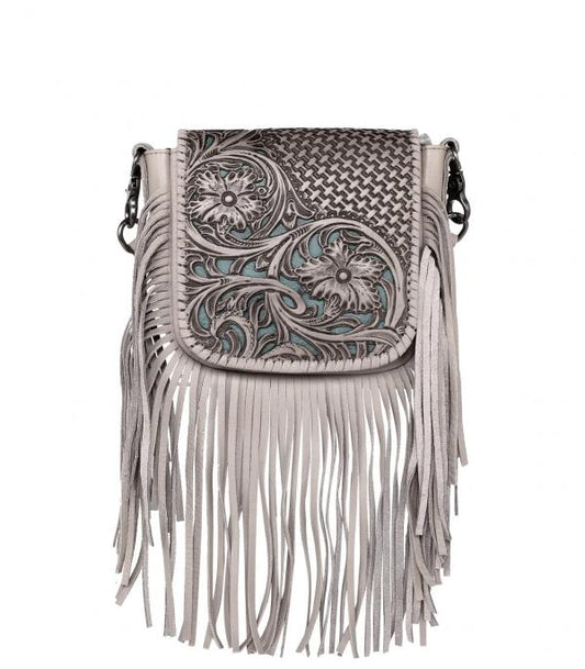 Leather Fringed Crossbody