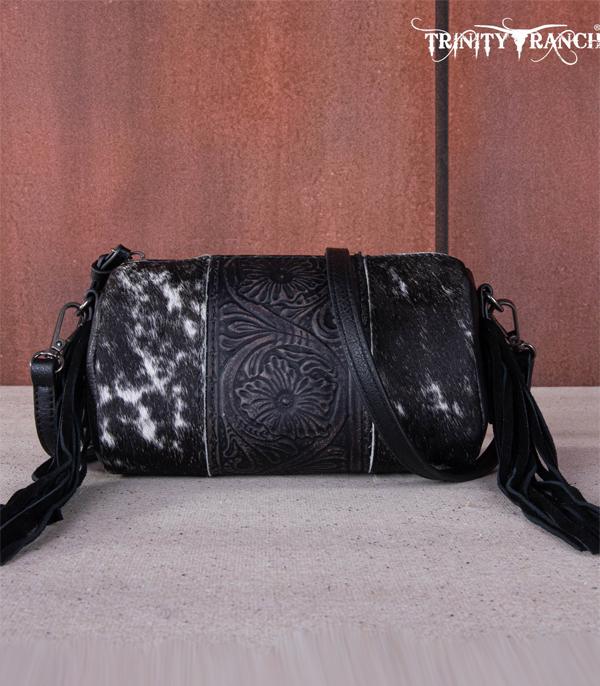 Trinity Ranch Cowhide Barrel Crossbody