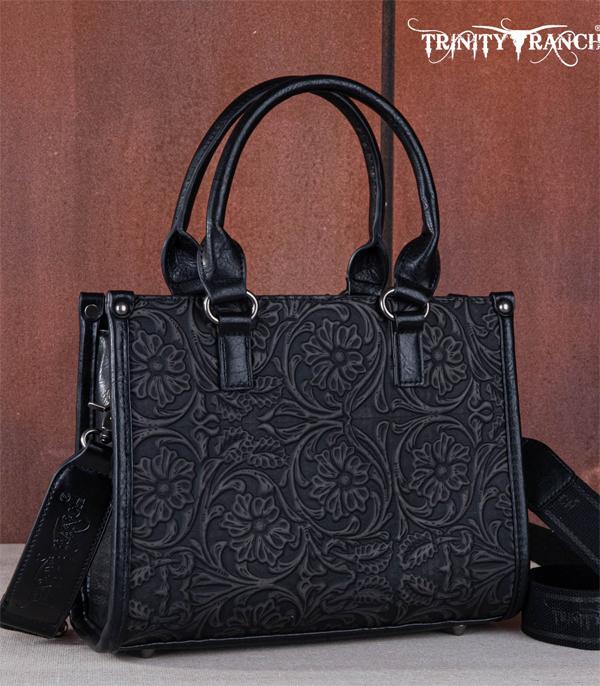 Trinity Ranch Floral Tooled Tote