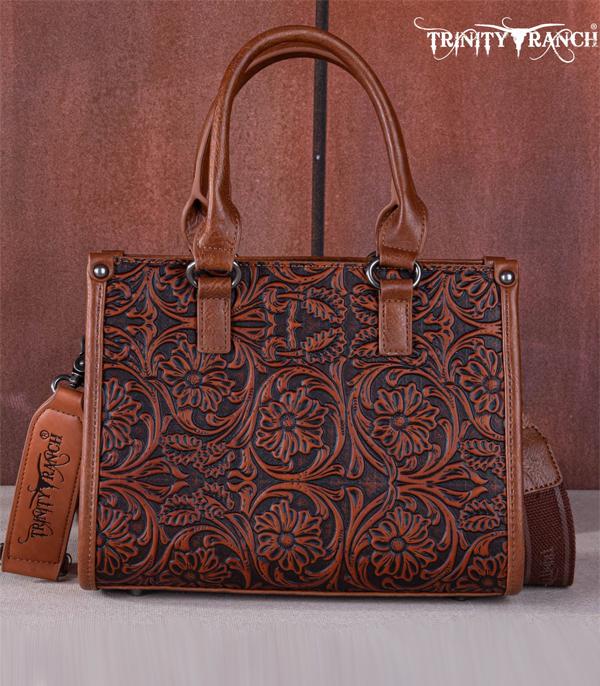 Trinity Ranch Floral Tooled Tote