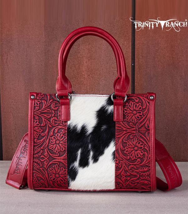 Trinity Ranch Cowhide Tooled Bag