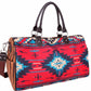 Montana West Weekender Bag Red