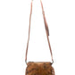 Montana West Cowhide Leather Crossbody/Clutch Brown