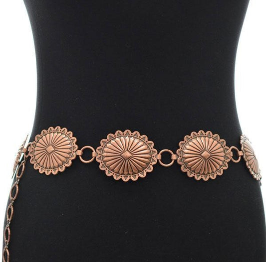 Copper Concho Belt