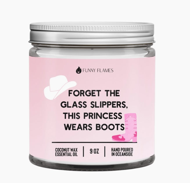 Forget the Glass Slippers Candle