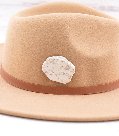 Semi Stone Hat Pin