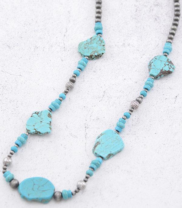 Turquoise Semi Stone Necklace