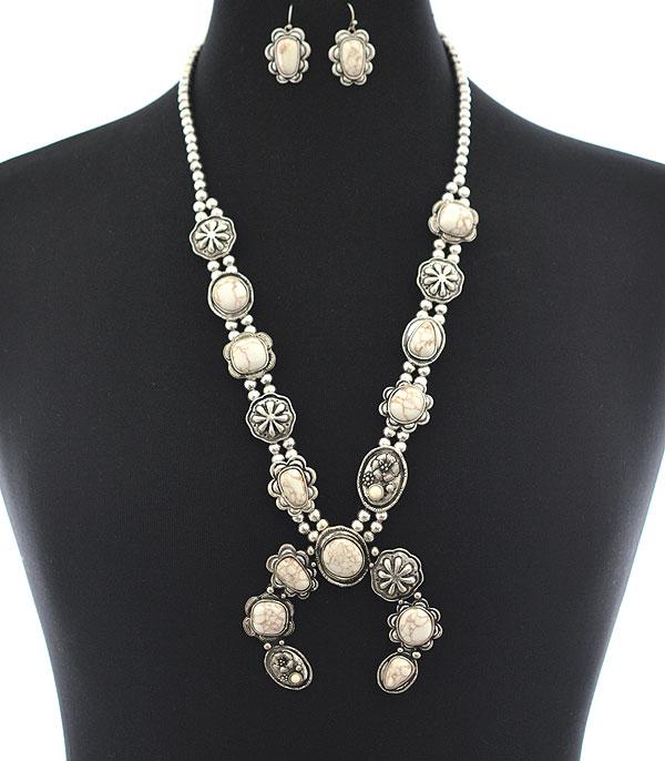 Western Squash Blossom Necklace Set